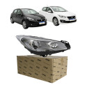 Farol Direito Mascara Cromada Peugeot 308 2016 A 2019 Novo Direito/passageiro