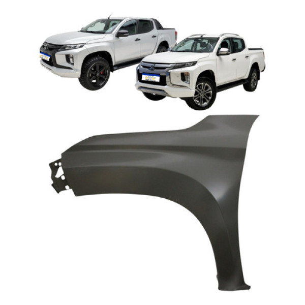 Paralama Esquerdo Mitsubishi L200 Triton 2022 2023 Sem Furo