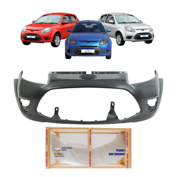 Parachoque Dianteiro Ford Ka 2012 2013 2014 Novo  Preto