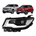Farol Jeep Compass 2017 2018 2019 2020 21 Led Lado Esquerdo - Esquerdo/motorista