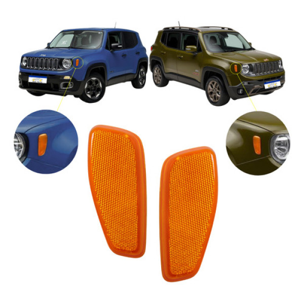 Par Seta Paralama Jeep Renegade 2016 2017 2018 A 2025 Ambar 