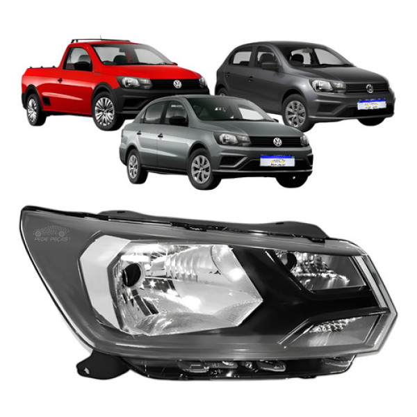 Farol Gol Voyage G8 Saveiro G7 2018 A 2021 Direito Direito/passageiro Farol Gol Voyage G8 Saveiro G7 2018 A 2021 Direito Direito/passageiro