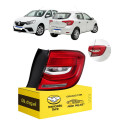 Lanterna Traseira Sandero 2020 2021 2022 Canto C/led Ld Direito/passageiro Cristal