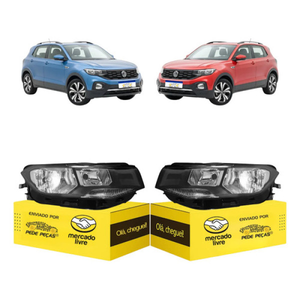 Par Farol Sinaleira Vw T-cross Comfortline 2019 20 21 A 2024 Ambos Lados