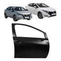 Porta Dianteira Nissan Versa 2021 2022 2023 2024 2025  Novo Dianteira Direito Preto