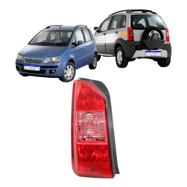 Lanterna Fiat Idea 2006 2007 2008 2009 2010 Traseira Nova Le Esquerdo Vermelho