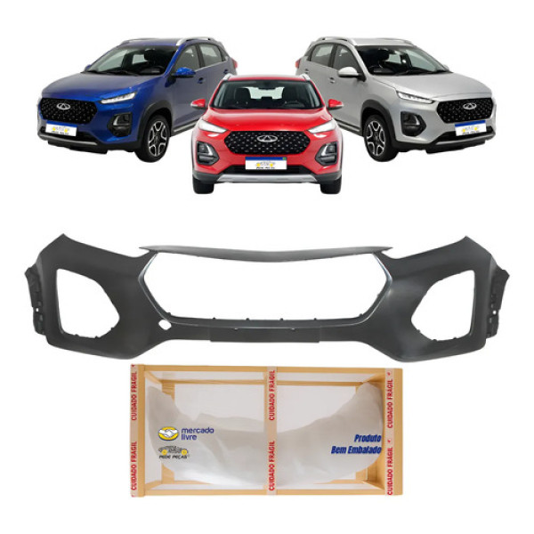 Parachoque Dianteiro Chery Tiggo 3x 2021 2022 2023 Novo Preto