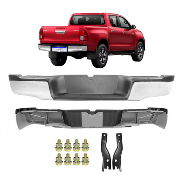 Parachoque Traseiro Toyota Hilux 2016 2017 2018 2019 A 2021