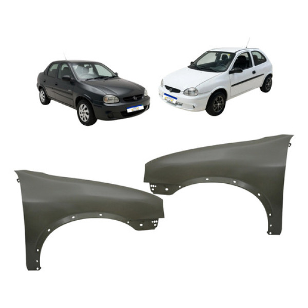 Par Paralama Dianteiro Corsa 1994 A 2002 Pickup 1998 A 2003 