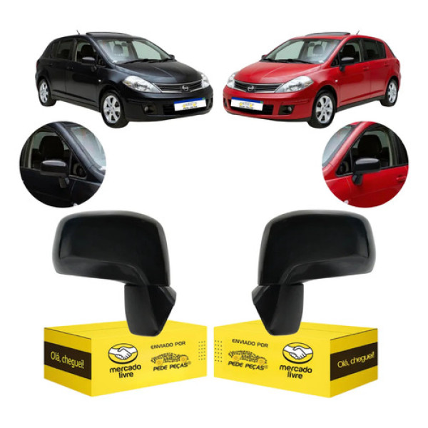 Par Retrovisor Nissan Tiida 2008 2009 2010 2011 2012 2013