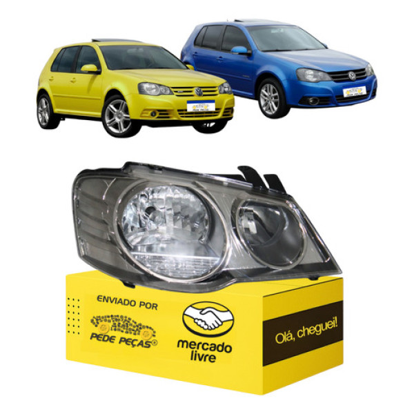 Farol Direito Golf 2008 2009 2010 2011 2012 2013 Cromomix Direito/passageiro