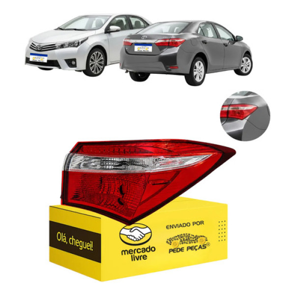 Sinaleira Canto Direito Toyota Corolla 2015 2016 2017 S/led Direito/passageiro