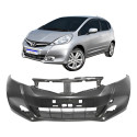 Parachoque Dianteiro Honda Fit 2013 2014 Novo C/furo  - Preto