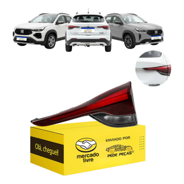 Sinaleira Traseira Tampa Fiat Pulse 2022 23 A 2026 C/led Ld Direito/passageiro