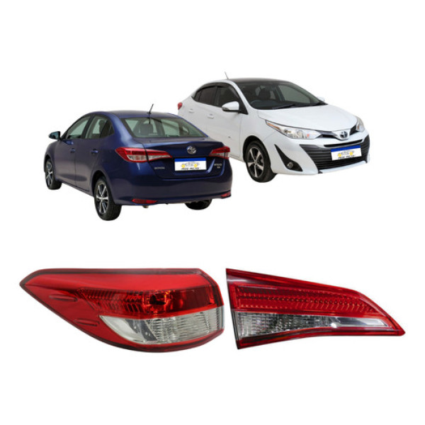Lanterna Tampa +canto Yaris Sedan 2019 A 2025 S/led Esquerdo