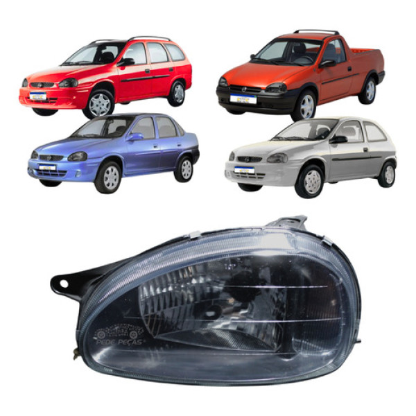 Farol Corsa 1994 1995 1996 1997 A 2010 Le Mascara Negra Novo