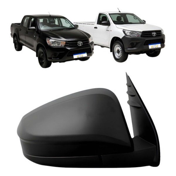 Retrovisor Ld Hilux 2016 A 2019 S/pisca Fixo Cab Simples Direito/passageiro