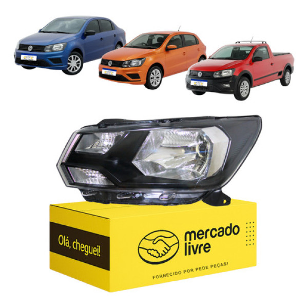 Farol Esquerdo Saveiro G7 2017 2018 2019 2020 2021 2022 2023 Esquerdo/motorista