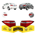 Par Sinaleira Traseira Canto Corolla 2015 2016 2017 S/led Ambos Lados