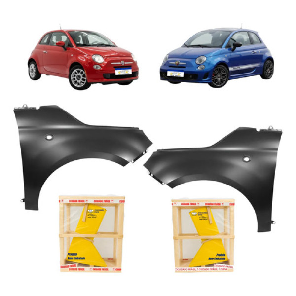 Par Paralama Fiat 500 Sport Air 2009 2010 2011 2015