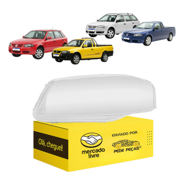 Lente Farol G4 Gol Saveiro Voyage 2006 07 08 09 A 2014 L.e