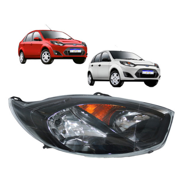 Farol Fiesta Rocam 2010 2011 2012 2013 2014 L.d Masc. Negra Direito