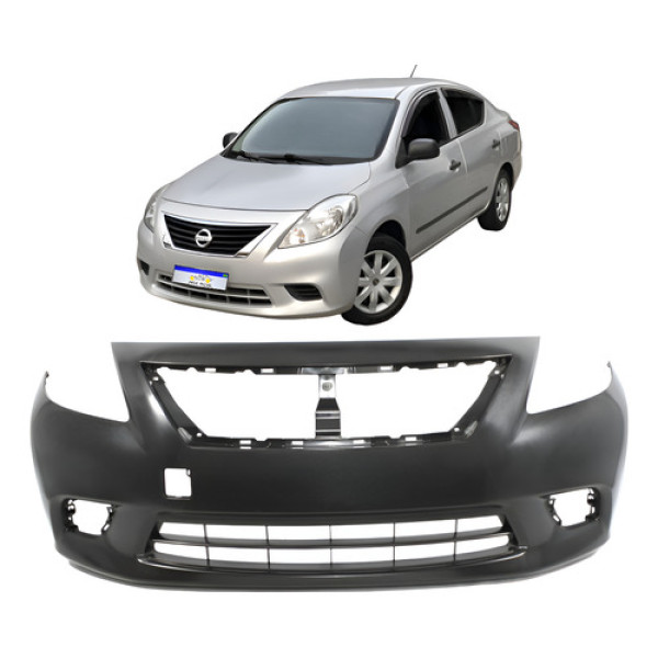 Parachoque Dianteiro Nissan Versa 2011 2012 2013 2014 Novo - Preto