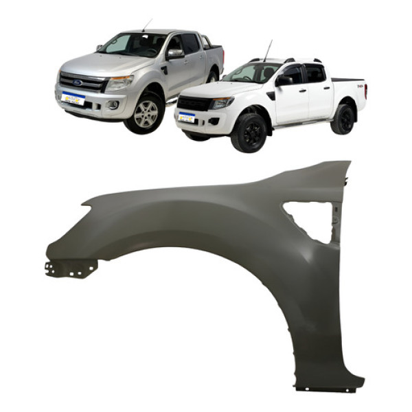Paralama Esquerdo Ford Ranger 2013 A 2016 C/furo Moldura Esquerdo