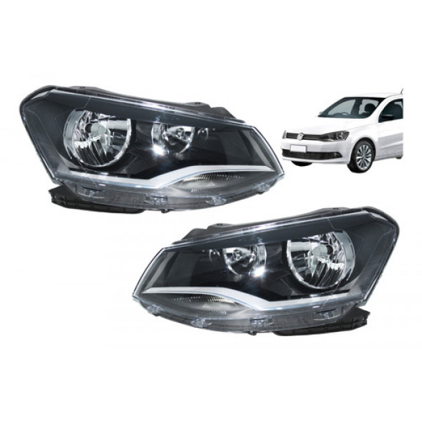 Par Farol Sinaleira Lanterna Vw Gol Voyage Saveiro G6 Novo