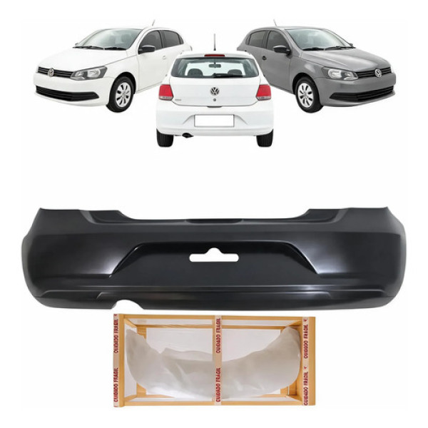 Parachoque Traseiro Volkswagen Gol G6 2013 2014 2015 2016