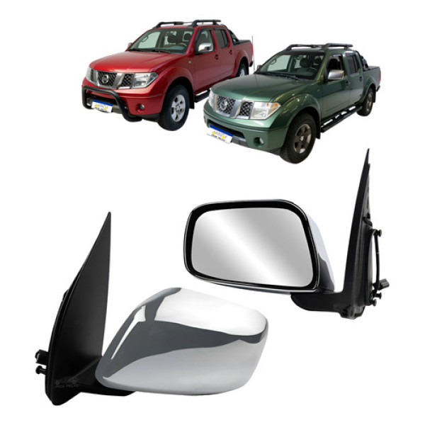 Retrovisor Ld Nissan Frontier 2008 A 2016 Elétrico Cromado Direito/passageiro