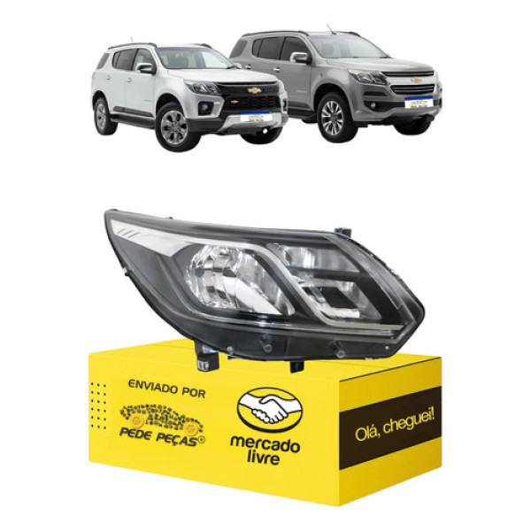 Farol Sinaleira Trailblazer 2017 18 19 20 21 A 2024 C/led Ld Direito/passageiro
