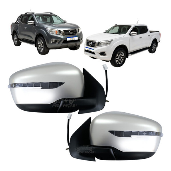 Par Retrovisor Nissan Frontier 2017 A 2025 Elétrico C/pisca