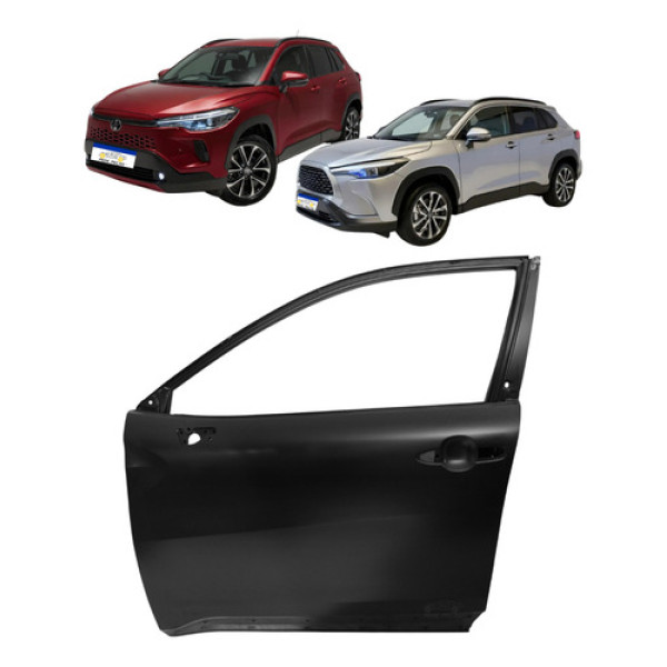 Porta Dianteira Le Toyota Corolla Cross 2021 2022 A 2026  Esquerdo Preto Porta Dianteira Le Toyota Corolla Cross 2021 2022 A 2026  Esquerdo Preto