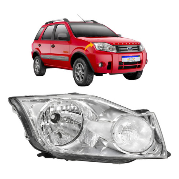 Farol Ford Ecosport 2008 2009 2010 2011 2012 Novo L.d Direito Farol Ford Ecosport 2008 2009 2010 2011 2012 Novo L.d Direito