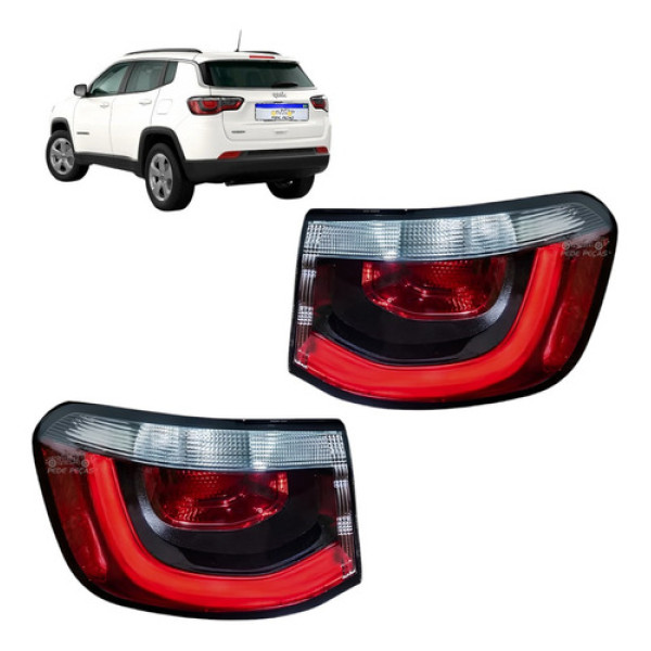 Lanterna Jeep Compass 2017 2018 2019 2020 2021 C/led Novo