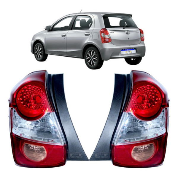 Par Lanterna Toyota Etios 2013 2014 2015 2016 A 2021 Ré Rosa