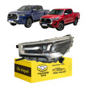 Farol Hilux Full Led 2021 2022 2023 2024 25 2026 Cromado Esquerdo/motorista