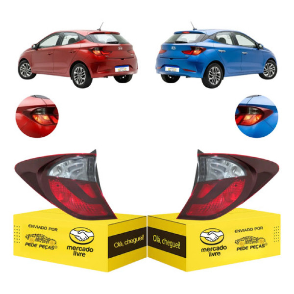 Lanterna Sinaleira Canto Hb20 2020 2021 2022 Fume Par Ambos Lados Fumê