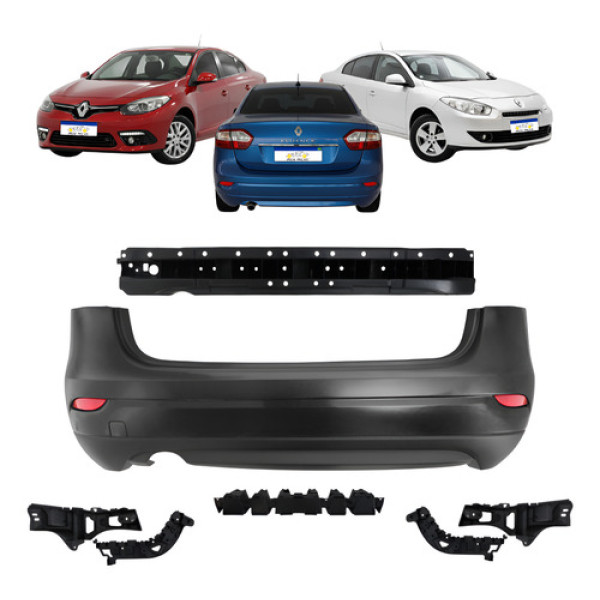 Parachoque Traseiro Fluence 2010 A 2018 C/ Guias E Alma Novo Parachoque Traseiro Fluence 2010 A 2018 C/ Guias E Alma Novo