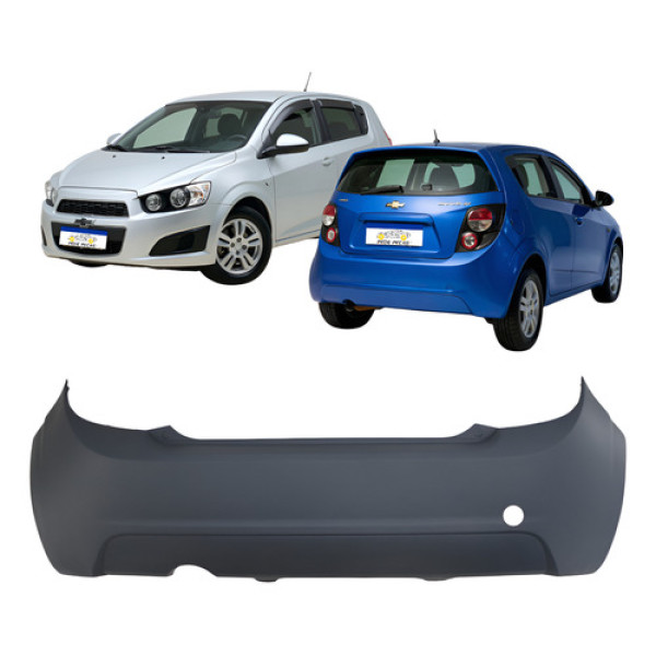 Parachoque Traseiro Sonic Hatch 2012 A 2014 Com Furo Reboque
