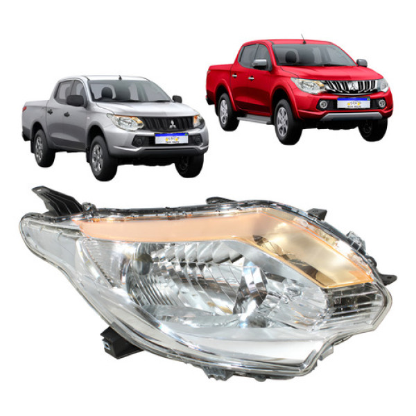 Farol L200 Triton 2016 2017 2018 2019 A 2023 Pisca Ambar Ld Direito