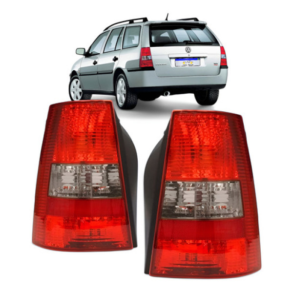 Par Lanterna Vw Parati G3 2 Fase 2003 2004 2005 Fume Ambos Lados Vermelho