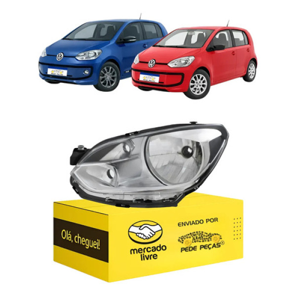 Farol Sinaleira Volkswagen Up 2014 2015 16 2017 Cromado Le Esquerdo/motorista