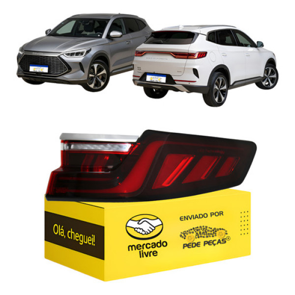 Lanterna Byd Song Plus 2023 2024 2025 Led Nova L.d Direito/passageiro Vermelho