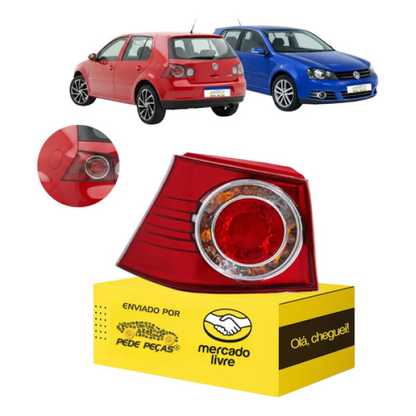 Lanterna Canto Vw Golf 2008 2009 10 11 12 2013 C/avaria Le Esquerdo/motorista
