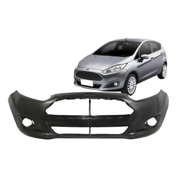 Parachoque Ford New Fiesta Hatch 2014 2015 2016 2017 Novo Preto