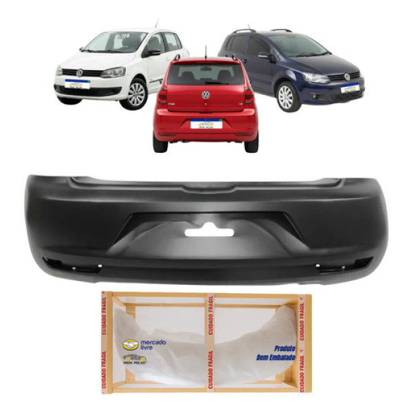 Parachoque Traseiro Vw Fox 2010 2011 2012 2013 2014 Novo