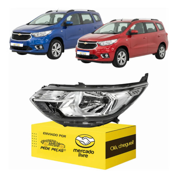 Farol Chevrolet Spin 2019 2020 2021 2022 2023 2024 S/led