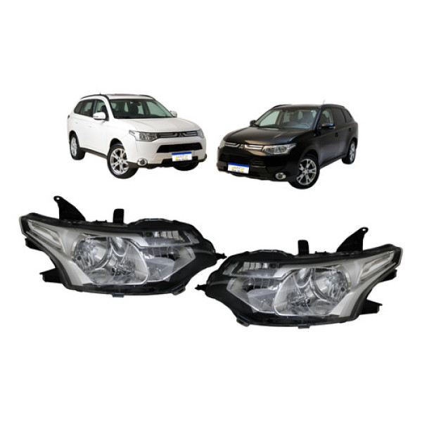 Par Farol Manual Mitsubishi Outlander 2014 2015 S/projetor